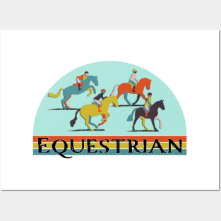 Equestrian Show Jumping Horses Posters and Art